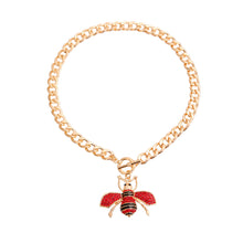 Load image into Gallery viewer, Red Bee Toggle Necklace
