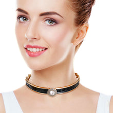 Load image into Gallery viewer, Black Greek Medallion Choker
