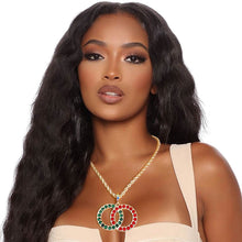Load image into Gallery viewer, Rope Chain Red and Green Designer Necklace
