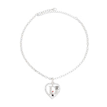 Load image into Gallery viewer, Silver Designer D Heart Necklace
