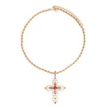 Load image into Gallery viewer, Multi Filigree Cross Necklace
