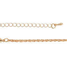 Load image into Gallery viewer, Gold Pink Crystal Heart Chain

