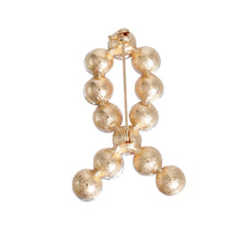 Load image into Gallery viewer, Gold Pink Crystal Ribbon Brooch
