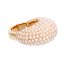 Load image into Gallery viewer, Cream Pearl Rounded Cocktail Ring
