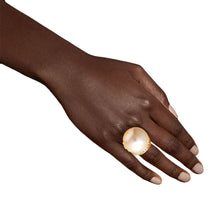 Load image into Gallery viewer, Jumbo Pearl Rhinestone Ring
