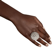 Load image into Gallery viewer, Silver Pearl and Stone Ring

