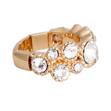 Load image into Gallery viewer, Gold Clustered Round Stone Ring
