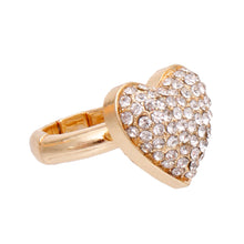 Load image into Gallery viewer, Gold 3D Heart Ring
