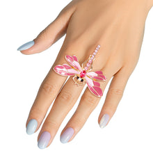 Load image into Gallery viewer, Pink Dragonfly Ring
