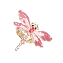 Load image into Gallery viewer, Pink Dragonfly Ring
