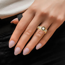 Load image into Gallery viewer, Designer Accent Gold Ring
