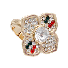 Load image into Gallery viewer, Striped Luxury French Designer Flower Ring
