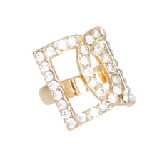 Load image into Gallery viewer, Gold Double D Ring

