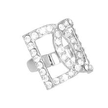 Load image into Gallery viewer, Silver Double D Ring
