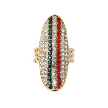 Load image into Gallery viewer, Rhinestone Long Oval Ring
