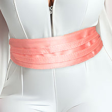 Load image into Gallery viewer, Pink Satin Wrap Belt
