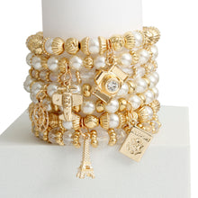 Load image into Gallery viewer, Cream 7 Strand Travel Bracelets
