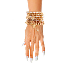 Load image into Gallery viewer, Taupe 7 Strand Travel Bracelets
