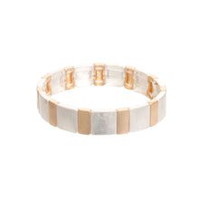 Load image into Gallery viewer, Mixed Metal Square Bracelet
