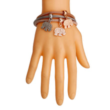 Load image into Gallery viewer, Mixed Metal 3 Pcs Elephant Bracelets
