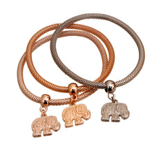 Load image into Gallery viewer, Mixed Metal 3 Pcs Elephant Bracelets
