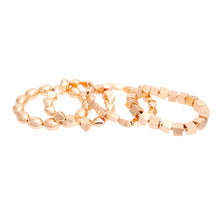 Load image into Gallery viewer, Gold Geometric Bead Bracelets
