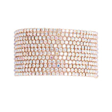 Load image into Gallery viewer, Gold Aurora Borealis 12 Row Stone Bracelets
