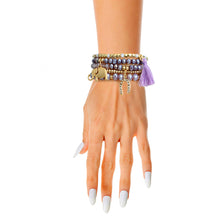 Load image into Gallery viewer, Light Purple Elephant Horseshoe Bracelets
