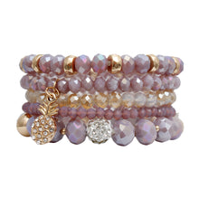Load image into Gallery viewer, Light Purple Pineapple Charm Bracelets
