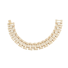 Load image into Gallery viewer, Iced Gold Watch Band Chain Bracelet
