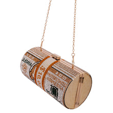 Load image into Gallery viewer, Gold Bling Rolled Benjamins Clutch
