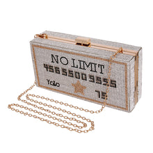 Load image into Gallery viewer, Silver Bling Credit Card Clutch
