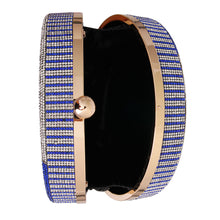 Load image into Gallery viewer, Blue Bling US Coin Luxury Clutch
