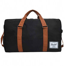 Load image into Gallery viewer, Black Oxford Duffel Travel Bag
