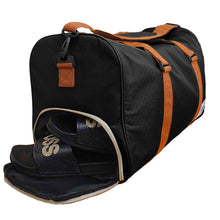 Load image into Gallery viewer, Black Oxford Duffel Travel Bag
