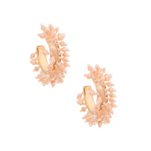 Load image into Gallery viewer, Neutral Seed Bead Covered Hoops
