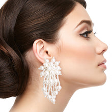 Load image into Gallery viewer, Cream Ball Pearl Cluster Studs
