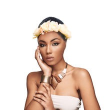 Load image into Gallery viewer, Ivory Fabric Flower Headband
