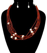 Load image into Gallery viewer, Cord Layered Necklace Set
