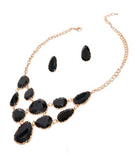 Load image into Gallery viewer, Short Necklace Irregular Resin Teardrop inset
