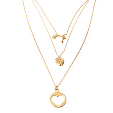 Load image into Gallery viewer, Layered Heart Pendant Necklace Set
