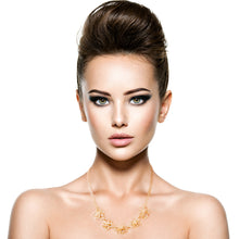 Load image into Gallery viewer, Gold Flower Necklace Set
