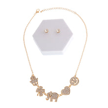 Load image into Gallery viewer, Gold Rhinestone Lucky Charm Set
