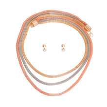 Load image into Gallery viewer, Mixed Metal Mesh Chain Necklace
