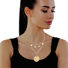 Load image into Gallery viewer, Gold Cross Charm Layered Chain
