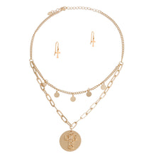 Load image into Gallery viewer, Gold Cross Charm Layered Chain
