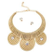 Load image into Gallery viewer, Gold Metallic Cord Coiled Choker

