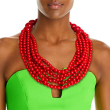 Load image into Gallery viewer, Burgundy Bubble Gum Bead Set
