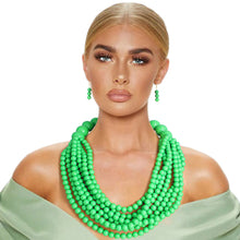 Load image into Gallery viewer, Green Bubble Gum Bead Set
