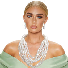 Load image into Gallery viewer, White Bubble Gum Pearl Necklace
